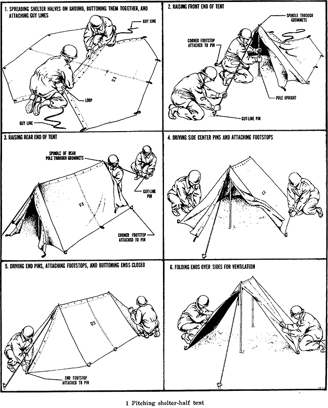 How to top pitch a tent