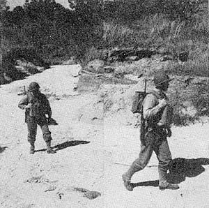 60mm mortar squad in action